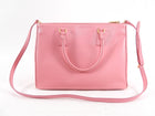 Prada Pink Saffiano Leather Double Zip Galleria Bag