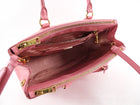 Prada Pink Saffiano Leather Double Zip Galleria Bag