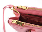 Prada Pink Saffiano Leather Double Zip Galleria Bag