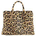 Prada Leopard Calfskin Large Tote Bag