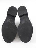 Prada Black Brushed Leather Loafers - 36 / 36.5