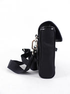 Prada 2023 Black Nylon and Leather Small Crossbody Bag