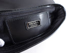 Prada 2023 Black Nylon and Leather Small Crossbody Bag