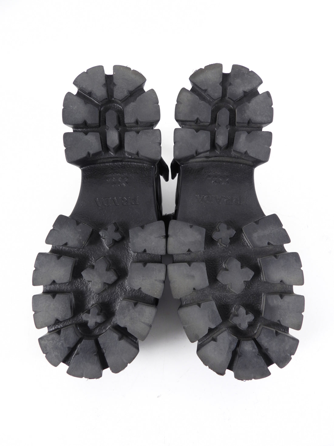 Prada Quilted Leather Monolith Platform Sandals - 38