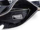 Prada Vintage Black Nylon and Leather Messenger Shoulder Bag