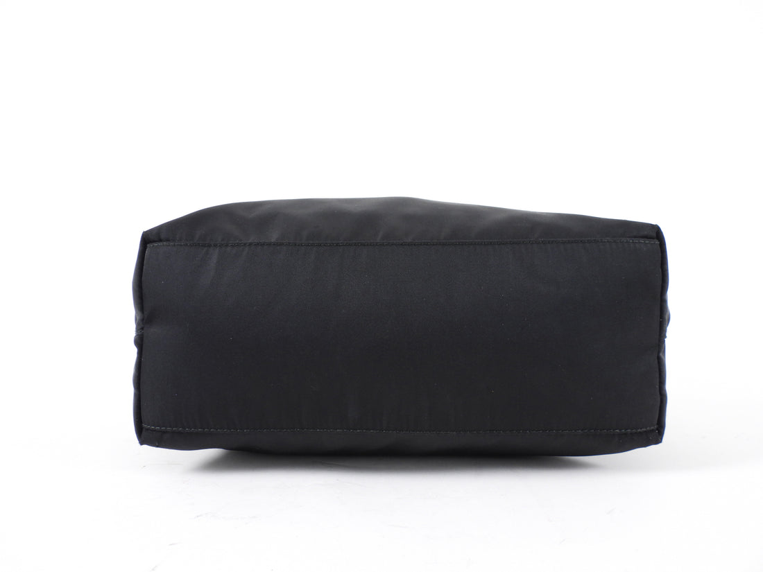 Prada Black Nylon Tessuto Vintage Small Tote Bag