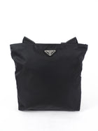 Prada Black Nylon Tessuto Vintage Small Tote Bag