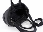 Prada Black Nylon Tessuto Quilted Bomber Tote Bag
