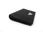 Prada Black Nylon Tessuto Compact Bifold Wallet