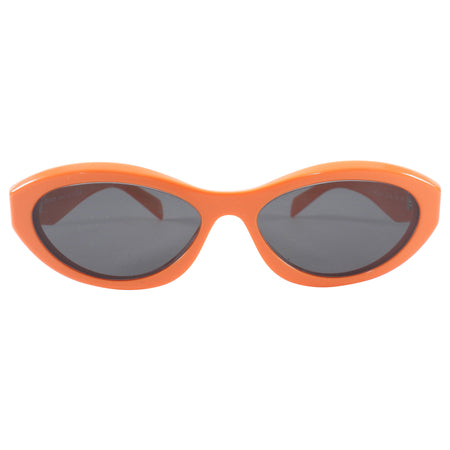 Prada Coral Acetate Oval Sunglasses