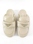 Prada Beige Puffy Slide Mule Slippers - 36.5 / 37