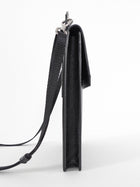Prada Black Saffiano Leather Crossbody Smartphone Case / Pouch