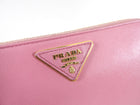 Prada Pink Saffiano Continental Zippy Wallet