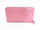 Prada Pink Saffiano Continental Zippy Wallet