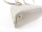 Prada Small Grey Saffiano Leather Promenade Crossbody Bag