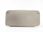 Prada Light Greige Saffiano Large Promenade Two Way Bag