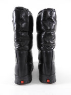 Prada Black Leather Puffer Snow Boots - 37