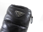 Prada Black Leather Puffer Snow Boots - 37
