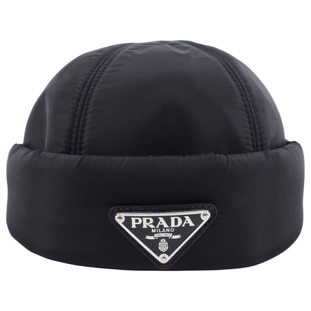 Prada Padded Re-Nylon Beanie Hat - M