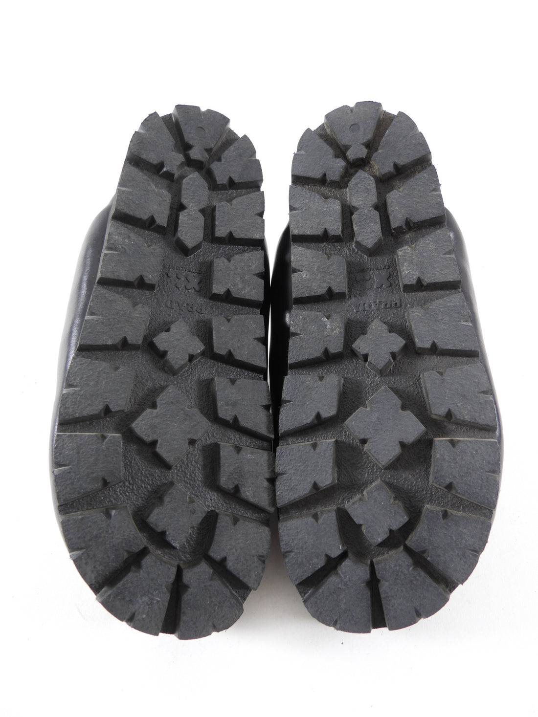 Prada Black Leather Triangle Logo Puffer Slide Mule Shoes - 36.5 / 37