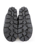 Prada Black Leather Triangle Logo Puffer Slide Mule Shoes - 36.5 / 37