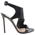 Prada Black Python Cut Out high Heels - 37