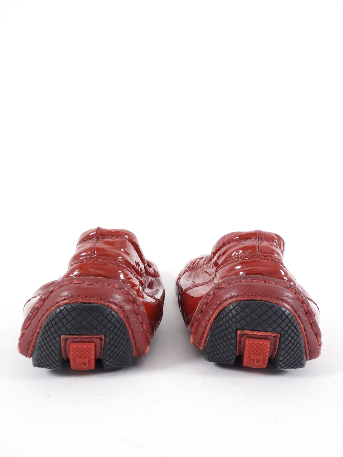Prada Red Patent Elastic Loafers - 37