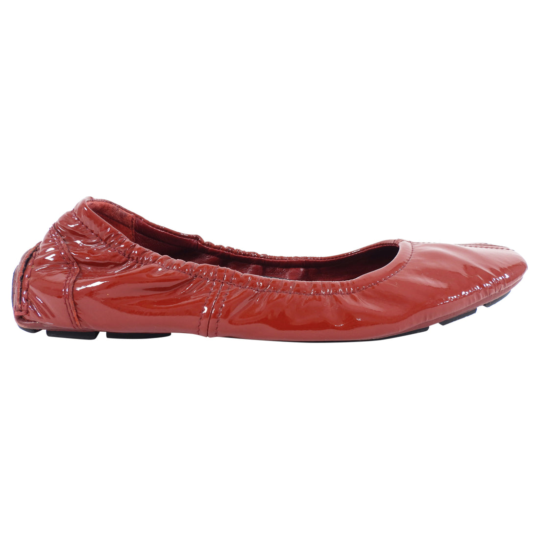 Prada Red Patent Elastic Loafers - 37