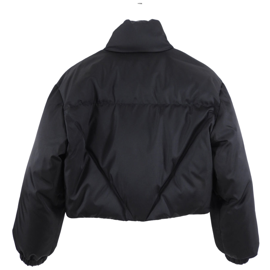 Prada Black Nylon Crop Quilted Re-Edition Puffer Jacket - IT36 / XS / USA 2