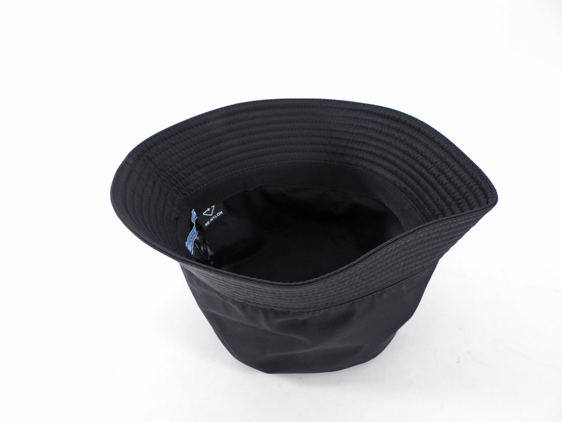 Prada Black Re Nylon Bucket Hat - M