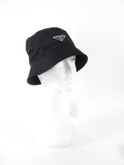 Prada Black Re Nylon Bucket Hat - M