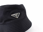 Prada Black Re Nylon Bucket Hat - M
