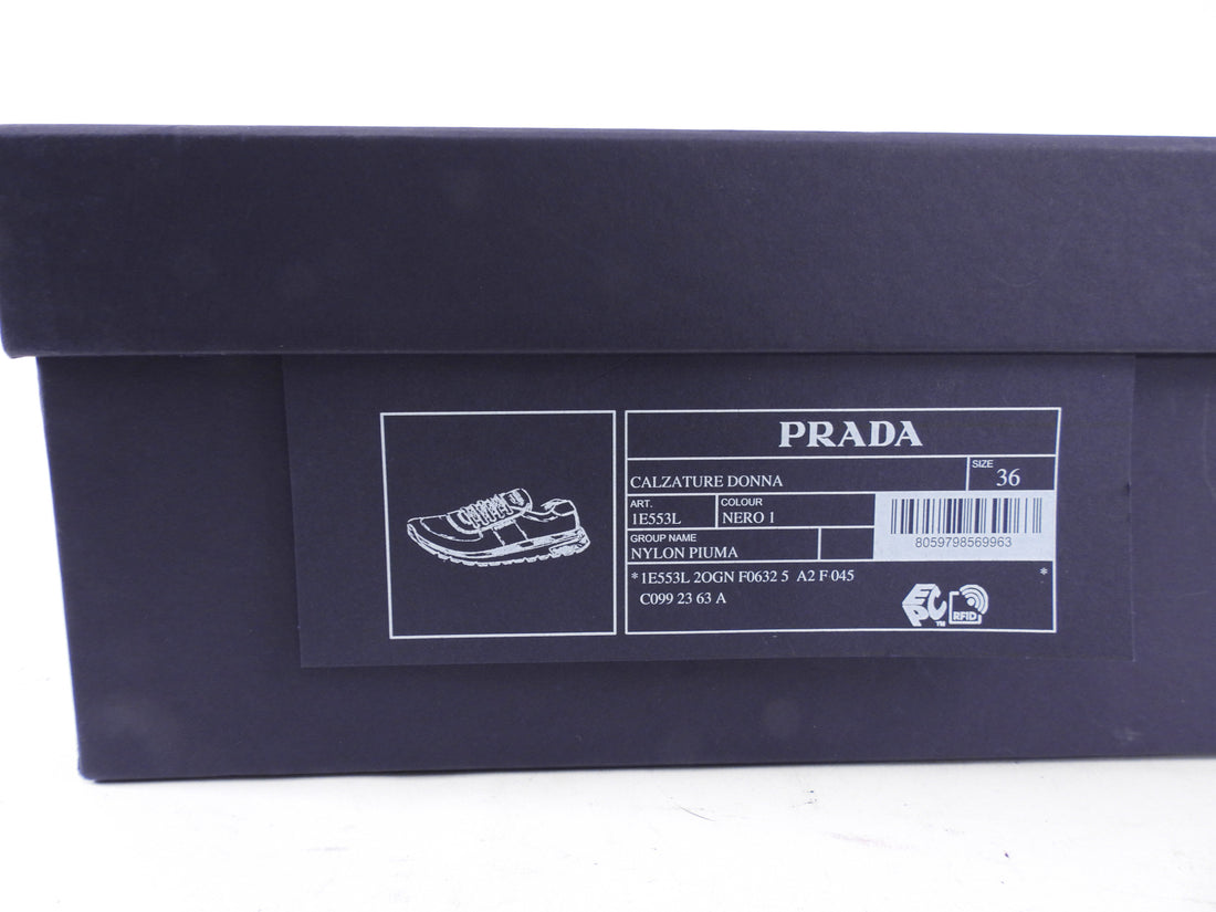 Prada Re-Nylon Black Sneakers - 36 / 36.5
