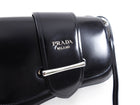 Prada Black Glossed Leather Sidonie Shoulder Bag