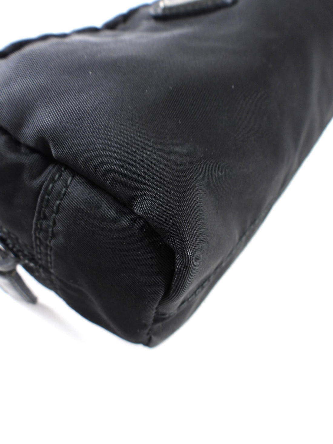 Prada Black Nylon Cosmetic Zip Pouch