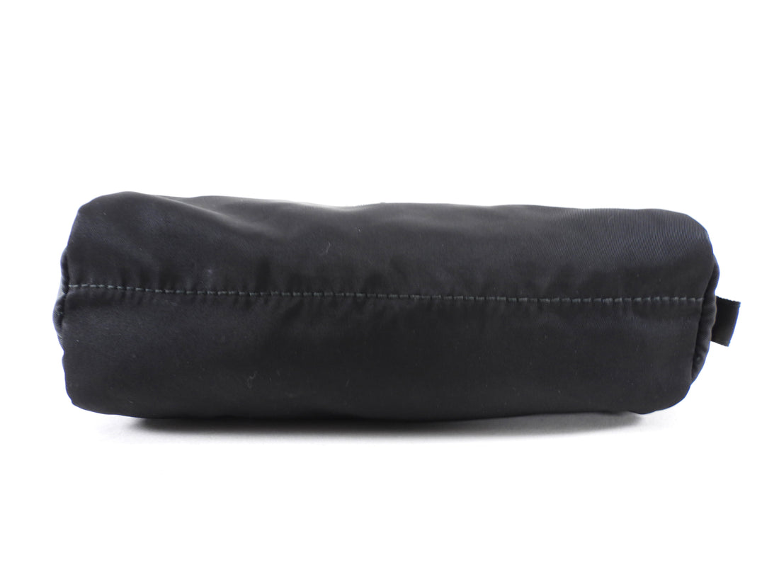 Prada Black Nylon Cosmetic Zip Pouch