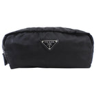 Prada Black Nylon Cosmetic Zip Pouch