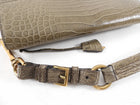 Prada Taupe Crocodile Exotic Sound Bag