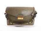 Prada Taupe Crocodile Exotic Sound Bag