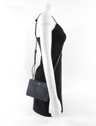 Prada Black Saffiano Leather Phone Pouch