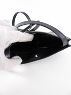 Prada Black Saffiano Leather Phone Pouch