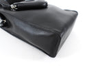 Prada Black Nappa Small Triangle Pocket Vertical Two Way Tote Bag