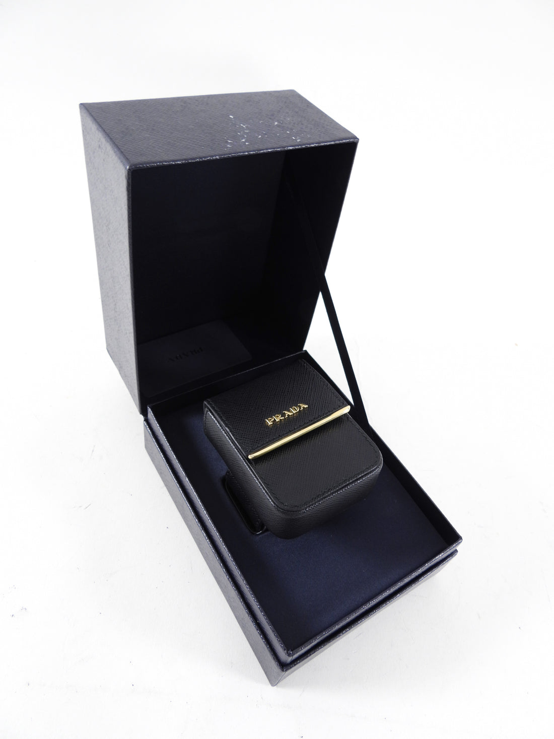 Prada Black Saffiano Pouch Bracelet - Aipod Holder