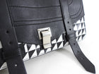 Proenza Schouler Black and White Geo Clutch Bag