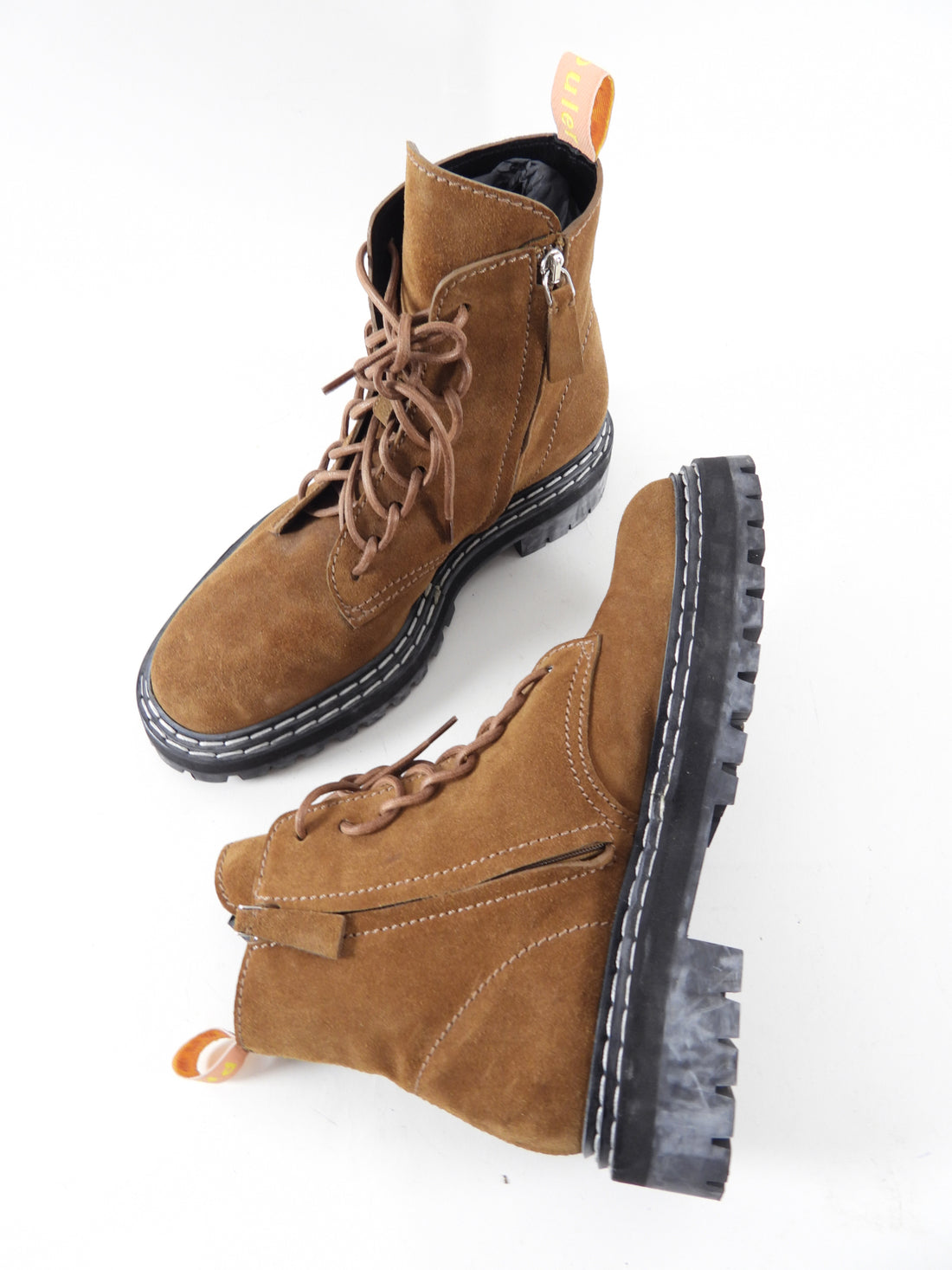 Provena Boot Proenza Schouler Brown Suede Combat Boot - 40 – I MISS YOU VINTAGE