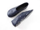 Proenza Schouler Navy Stud Leather Flats - 37