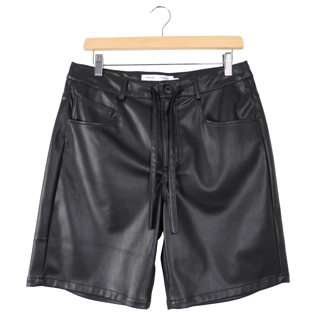Proenza Schouler White Label Faux Leather Half Shorts - M (6/8)
