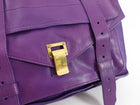 Proenza Schouler PS1 Purple Leather Satchel Messenger Bag