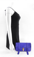 Proenza Schouler Purple Leather Clutch Bag