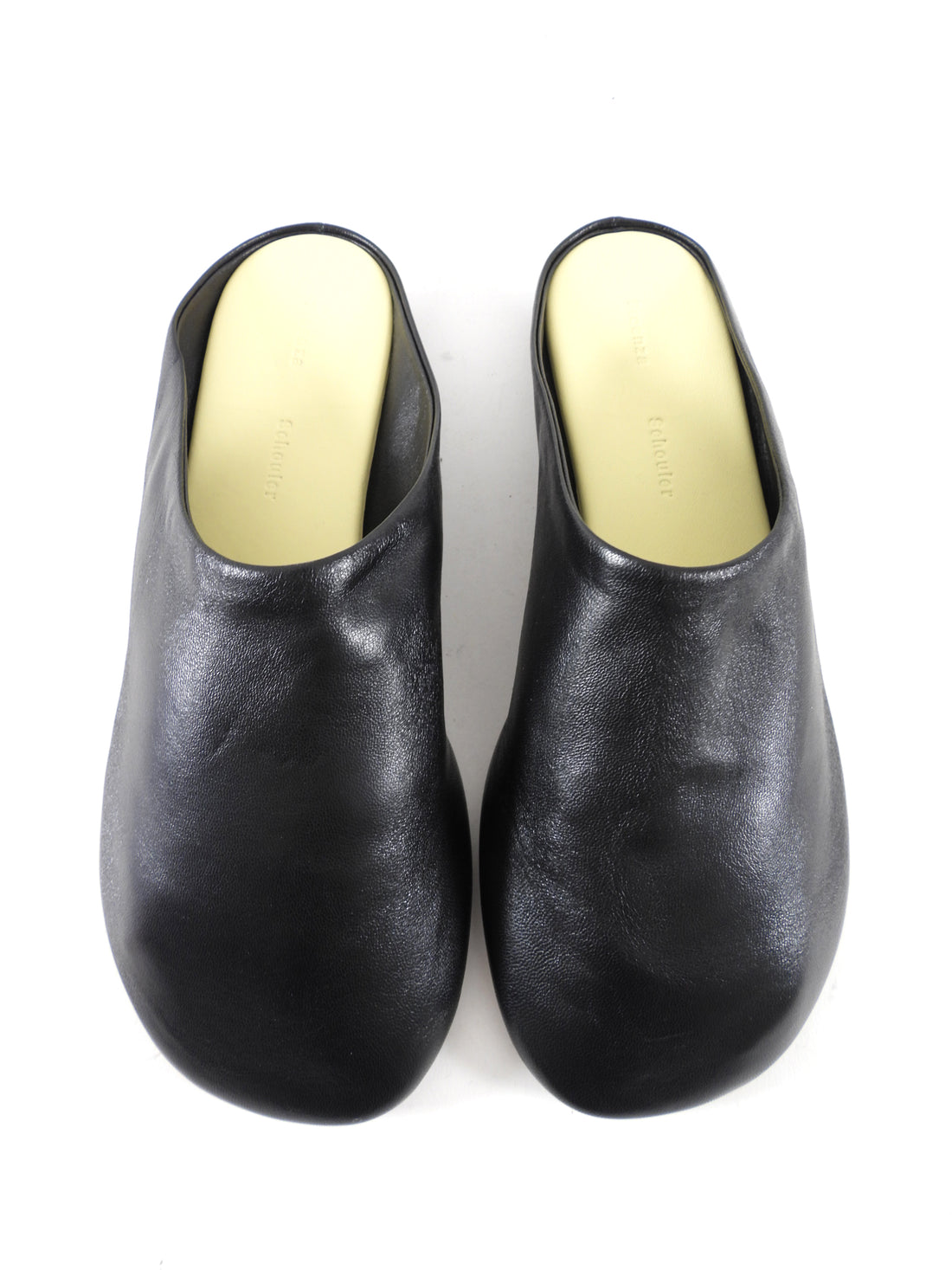 Proenza Schouler Black Leather Slip on Mules - 37